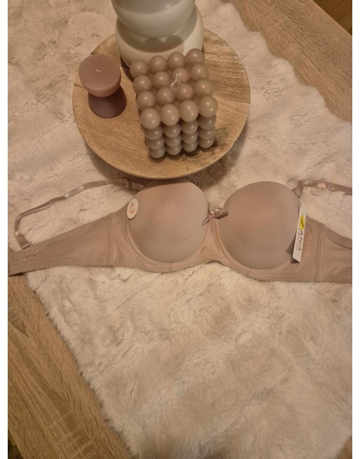 Soutien-gorge invisible beige bonnet D