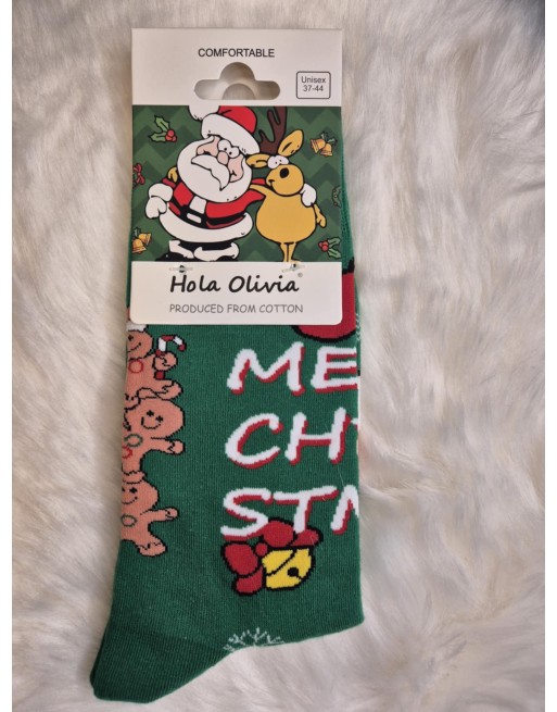 Chaussette hola Olivia Merry Chri-stmas