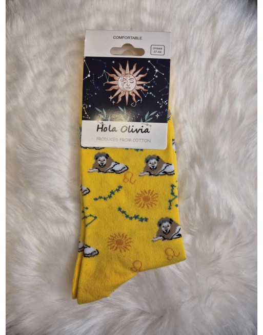 Chaussette hola Olivia signe astro Lion