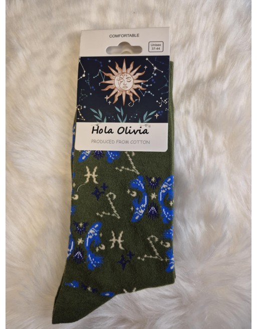 Chaussette hola Olivia signe astro poisson